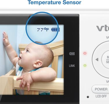 Відеоняня з камерою та монітором, акумулятор на 19 годин, радіус дії 305 м, автоматичний режим