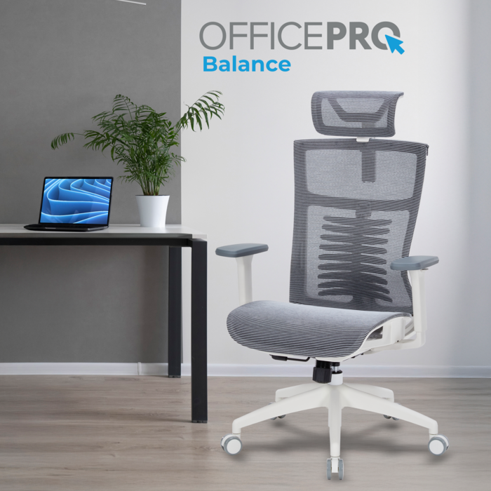 Крісло офісне OfficePro Balance OC620-W-DG-DG