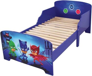 Дитяче ліжко Fun House 712868, Pyjamahelden, 140x70 см, з ламелями, блакитне