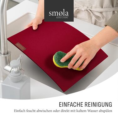 Набір з 12 елементів Smøla: преміум фетровий набір на стіл з підставками I Темно-сірий, миється I Декор для столу, літо