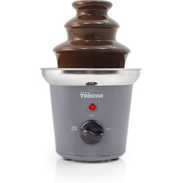 Шоколадний фонтан Tristar CF-1603 з нержавіючої сталі, 3 рівня, 0,4 л, функція підігріву, 32 Вт