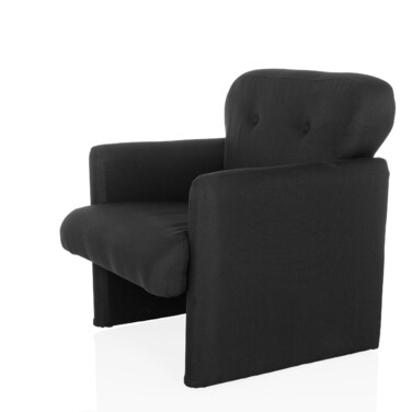 Крісло-релакс CARIPITO, тканина, чорний колір, hjh LIVING