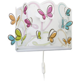 Дитячий настінний світильник Dalber, настінний світильник для дітей, Метелики, метелики