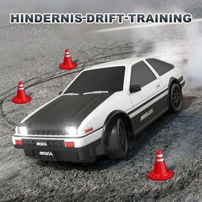 RC Дрифт Автомобіль 1:24 Mini 4WD 2.4GHz, 25 км/год, LED підсвічування, Подарунок для хлопчиків від 6 років