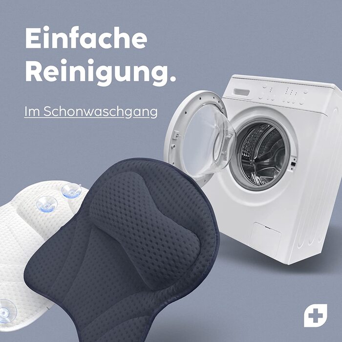 Подушка для ванни Vesta+ Нічна блакить L з присосками, переможець тестів, подушка для шиї та голови у ванну