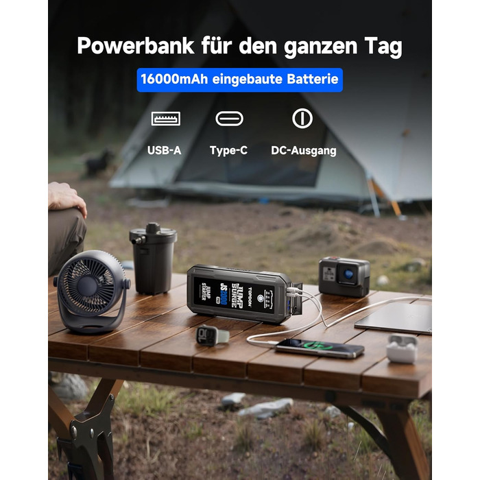 Powerbank TOPDON JS3000 для авто: пускова станція, 24000mAh, 12V, для бензинових та дизельних двигунів (до 9.0L/7.0L)