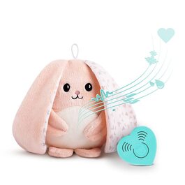 Дитячий кролик myHummy для засипання преміум-класу, рожевий / білий шум, дитячий кролик для заспокоєння дитини / my hummy One