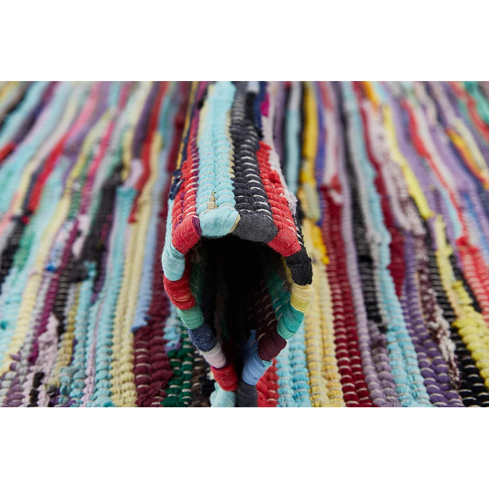 Різнокольоровий клаптевий килимок andiamo, строкатий килимок з 100 бавовни, килим ручної роботи для передпокою, кухні, вітальні, розмір (120 х 180 см)