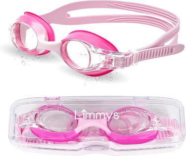 Дитячі окуляри для плавання Limmys 3-12 років рожеві