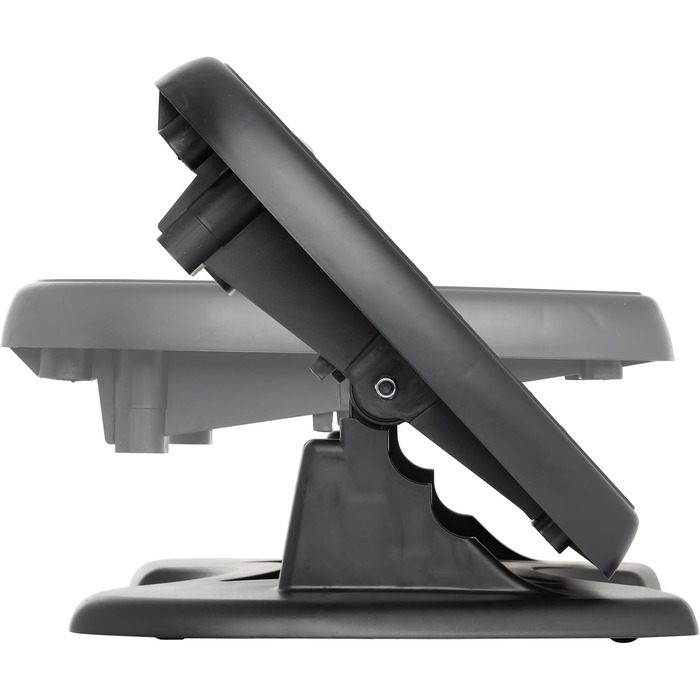 Підніжка для ніг Unilux Nymphea, регульована, антиковзка, динамічна, для офісу та дому, чорна, 43 x 33,7 x 12,2 см