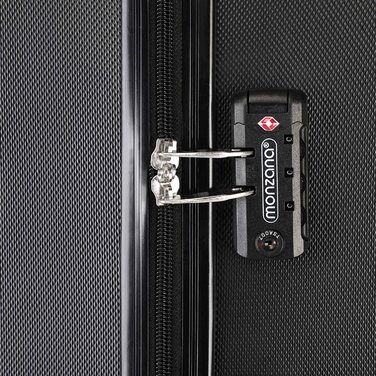 Набір валіз Monzana® 3шт Exopack з TSA замком, коліщата 4 шт, ручки з гелю, розміри M-L-XL, валіза-троль, валіза для подорожей