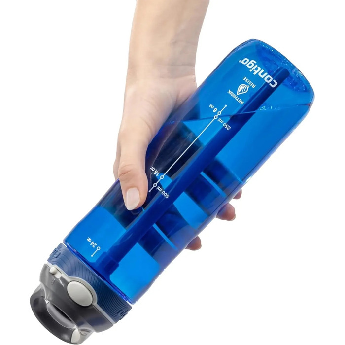 Спортивна пляшка Contigo Ashland 0.72 л, Monaco Blue (2191379), Monaco Blue, 720