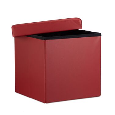 Relaxdays Складний табурет з штучної шкіри