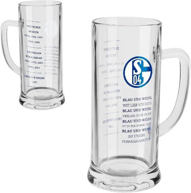 Пивний кухоль FC Schalke 04 - успіхи - пивний кухоль 0,5 л пивний келих S04 - закладка Я люблю Гельзенкірхен