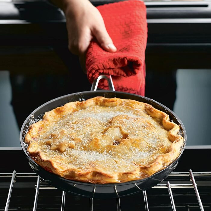 Сковорода-гриль KitchenAid з виливом, харт-елоксирована, з антипригарним покриттям, квадратна, 29 см, матовий чорний