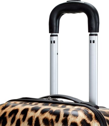 Набір валіз Rockland Safari Leopard, 3 шт (20/24/28 дюймів), жорсткий корпус, спіннер