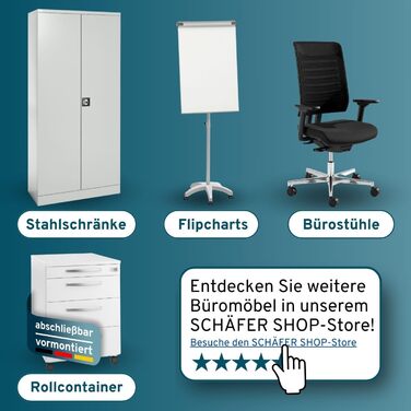 Офісне крісло SCHÄFER Shop Pure SSI Proline P1 з синхромеханікою, підлокітниками та підтримкою попереку, для здоров'я спини