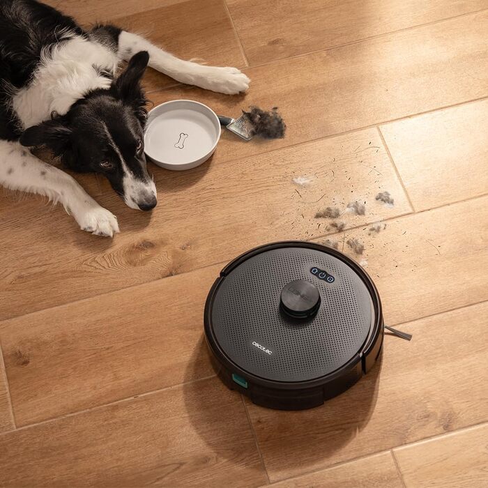 Робот-пилосос та миючий робот Cecotec Conga M70 з лазерною навігацією, потужність 20000 Па, акумулятор 4500 мАг, силіконова щітка для тварин, площа прибирання до 180 м²