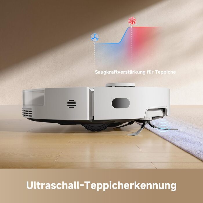 Робот-пилосос Dreame D20 Pro Plus: потужність 13000 Па, DuoBrush для шерсті тварин, очищення кутів, самостійна очистка, уникнення перешкод (LDS-навігація, лазер), суха та волога прибирання, для твердих підлог та килимів, акумулятор 5200 мАг