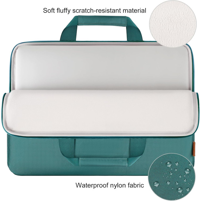 Чохол для ноутбука DOMISO, 16 дюймів, сумісний з MacBook Pro, водонепроникний, з ручкою