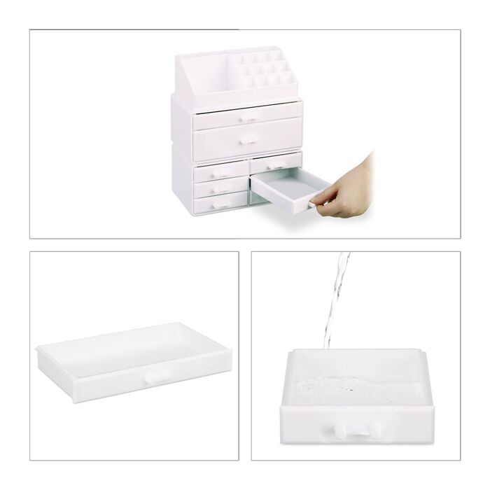 Організатор для макіяжу Relaxdays з 8 висувними ящиками
