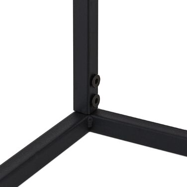 Підставка для квітів Relaxdays з металу, чорного кольору