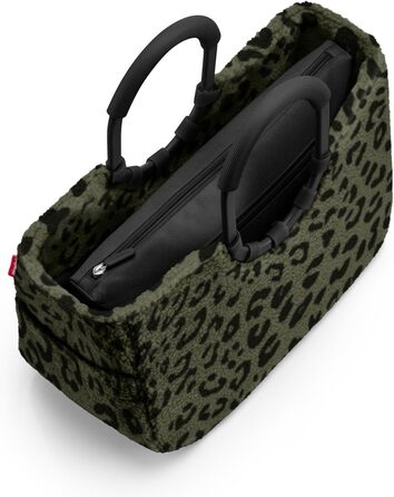 Сумка-шопер Reisenthel Loopshopper Teddy Leo Olive – з міцних перероблених PET-пляшок, практичні кишені