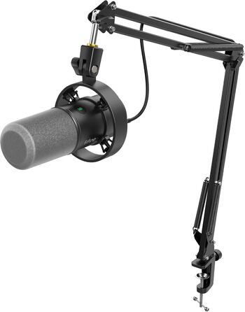 FIFINE K688: Студійний мікрофон XLR/USB для запису вокалу, подкастів, стрімінгу та геймінгу. Динамічний, з кардіоїдною характеристикою, навушником 3.5 мм та кнопкою мовлення.