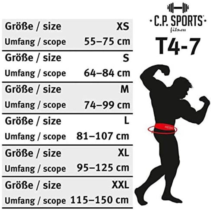 Спортивний пояс для важкої атлетики C. P. Комфорт-червоний шкіряний пояс для бодібілдингу, тренувальний пояс, пояс для ліфтингу XXL 115-150 см