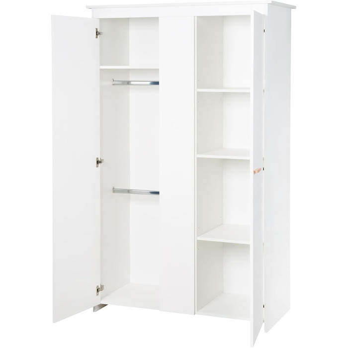 Шафа-пеленальний столик Roba 'Антон' білий, з підіймальним зміцнювачем, з 2 дверцятами та 1 полицею, висота пеленального столика 90 см