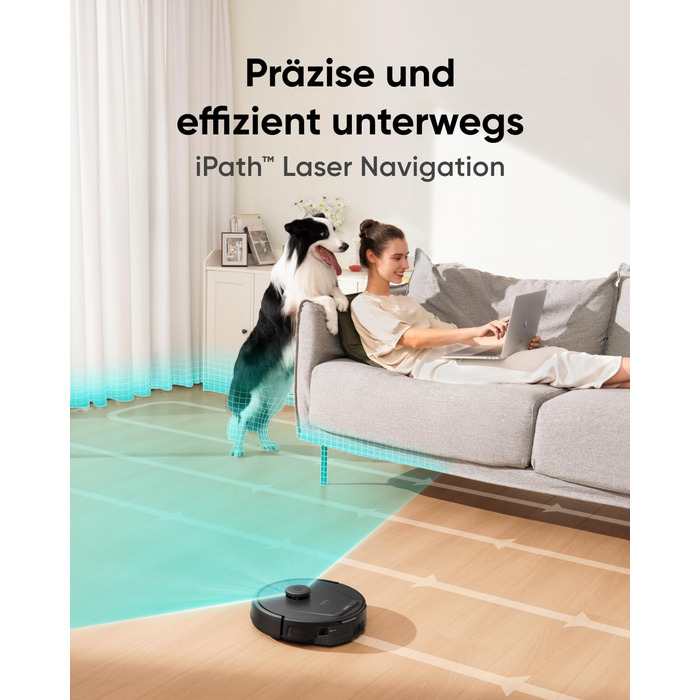 Робот-пилосос eufy L60 з авто-порожненням та функцією миття, 5000Pa, Anti-Hair, iPath-лазерна навігація, для твердих підлог