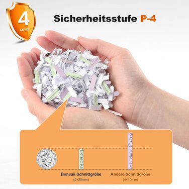 Шредер Bonsaii Aktenvernichter 12 Blatt C282-A: 12 аркушів, P-4, для документів, кредиток, CD, 20л контейнер