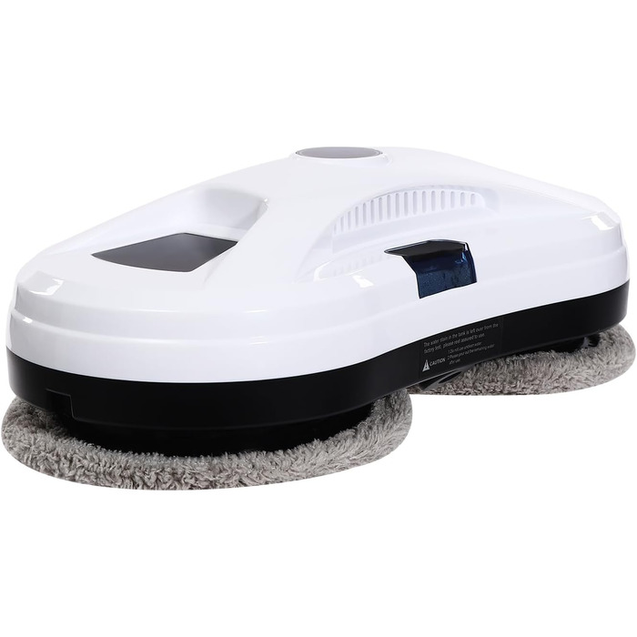 Робот для миття вікон електричний, автоматичний, з пультом керування та 10 серветками, для миття склопакетів у рамах, білий