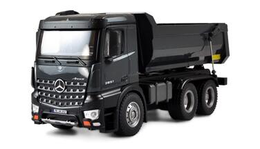 Модель самоскида Mercedes-Benz Kipper PRO Metall V2 2.4GHz сірий - RTR