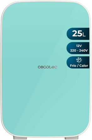 Холодильник Cecotec Bolero MiniCooling 25L: 12V/220V, для авто та кемперів, охолодження/нагрівання, 25л, Bahamas Mint
