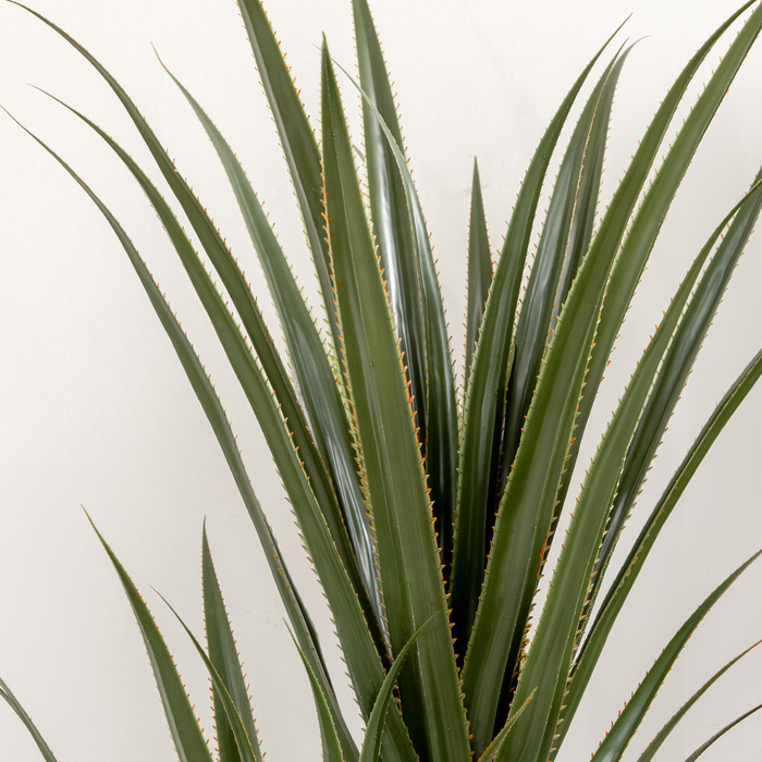 Штучна Юка велика 190 см, Декоративна рослина, Пластикова рослина у горщику, 17 x 17 x 190 см, Смарагдово-зелена