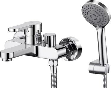 Змішувач для ванни з тропічною дощурою, набір для ванної кімнати (хром) BS111