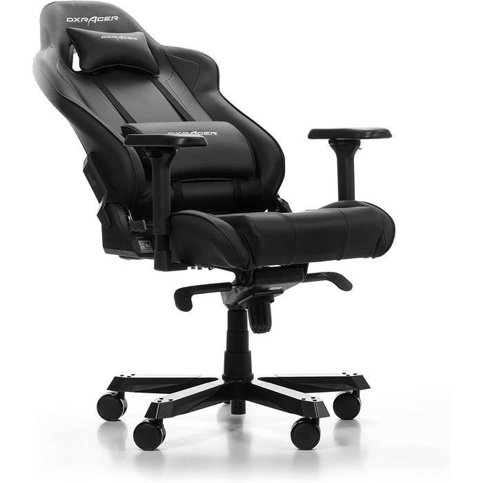 Ігрове крісло DXRacer King K99, шкірозамінник, чорне, до 200 см