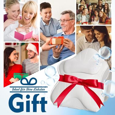 Подушка для ванни Luxus Dicke: повний корпус, підтримка голови, шиї та плечей. Комфорт, релаксація, спа-аксесуари. Ідеально для ванни (білий)