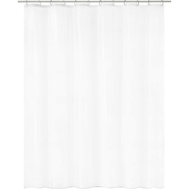 Душова штора Фенікс, 180x200 см, біла, 4945100305