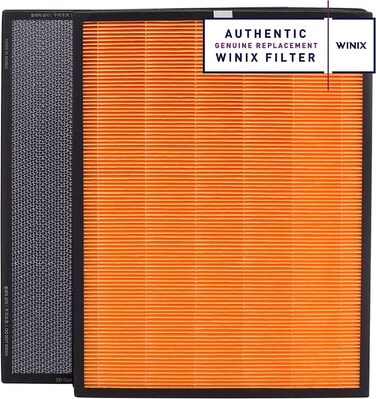 Повітряний очисник WINIX для алергіків 99㎡ (CADR 390 м³/год) з HEPA-фільтром для курців, проти алергії, пилу, пилку, шерсті тварин, зворотний зв'язок про якість повітря та автоматичний режим (фільтр T)
