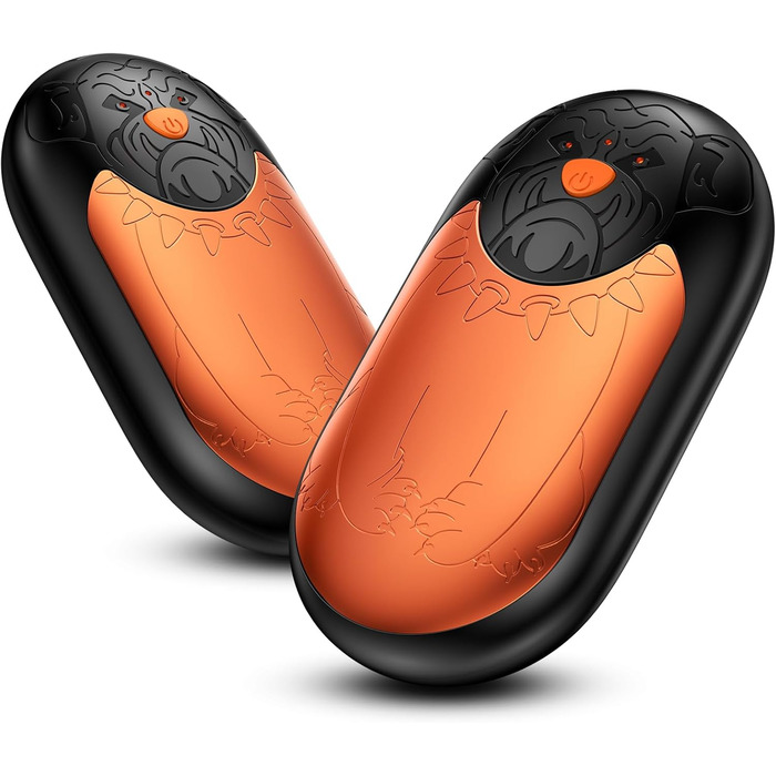 Електричний гріє для рук 2 шт. | Перезарядний кишеньковий гріє з 3 режимами нагріву, 6000mAh. Для жінок, чоловіків, кемпінгу, полювання, гольфу (Помаранчевий)