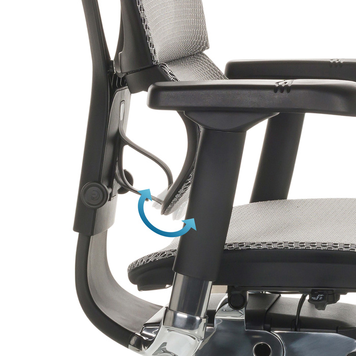 Ергономічне крісло для офісу/керівника ERGOHUMAN SLIM GEN2 з сітчастою спинкою, світло-сірого кольору, hjh OFFICE