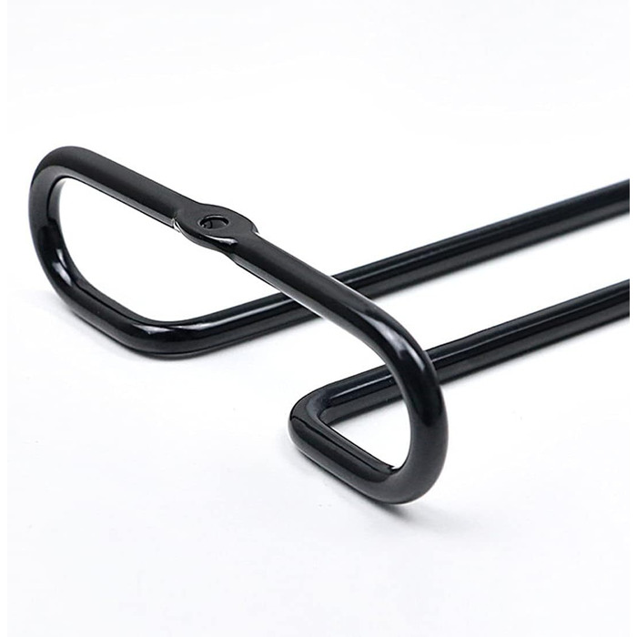 Настінна полиця для бокалів GeLive, 17,8 см, підставка для бокалів, 2 шт., чорний колір. Організатор для кухні та бару.