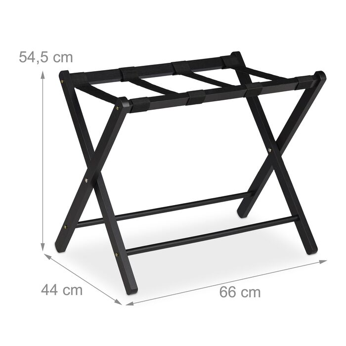 Підставка для валізи Relaxdays дерев'яна, складна