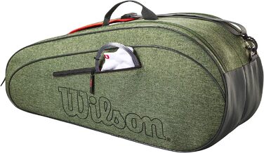Сумка для тенісної ракетки команди Вілсона 6 вересово-зеленого кольору