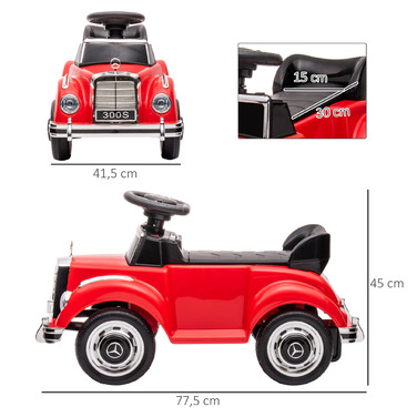 Дитячий каталок Mercedes-Benz Design 300 S Design, Червоний