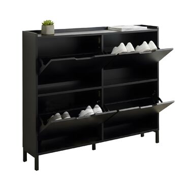 Зручний вузький органайзер для взуття Relaxdays з 4 відділеннями