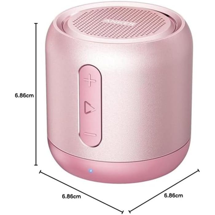 Портативна Bluetooth колонка Anker Soundcore Mini (рожева) з FM радіо та 15 годинами роботи