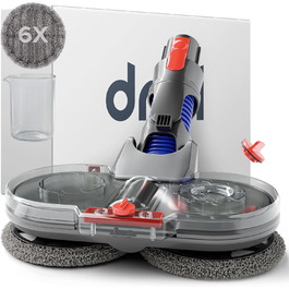 Насадка для крапельної швабри для Dyson V12 електрична швабра для підлоги з резервуаром для води, 6 швабр 1 резервуар для наповнення